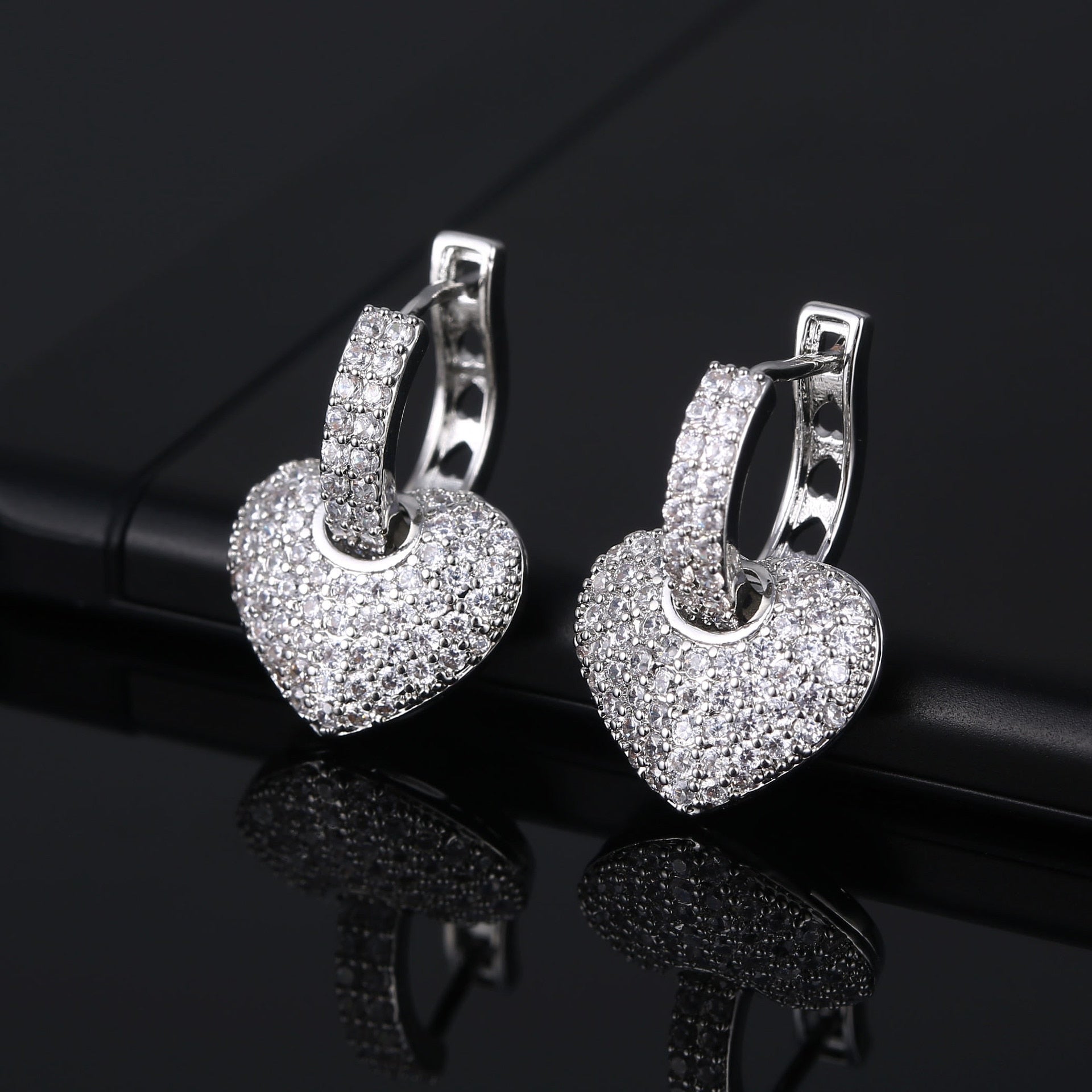 Buy Exotic Trapezoidal Beaded Silver Jhumka Earrings |GRT Jewellers